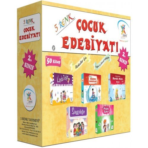 2.Sınıf Çocuk Edebiyatı Hikaye Kitabı Seti (50 Kitap)