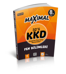 Artı Zeka Yayınevi Maksimal 8.Sınıf Fen Bilimleri 32’li Haftalık Deneme KKD