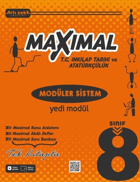 Artı Zeka Yayınları 8.Sınıf Maximal İnkilap Tarihi Ve Atatürkçülük Konu Anlatımlı Soru Bankası