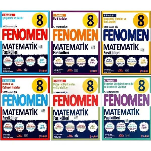 Fenomen Okul LGS 8.Sınıf matematik fasikül seti