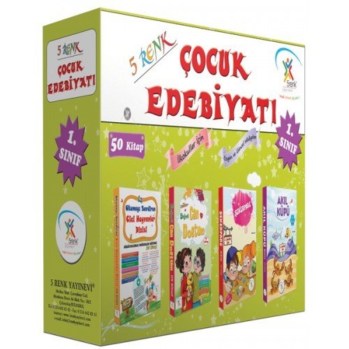 1.Sınıf Çocuk Edebiyatı Hikaye Kitabı Seti (50 Kitap)