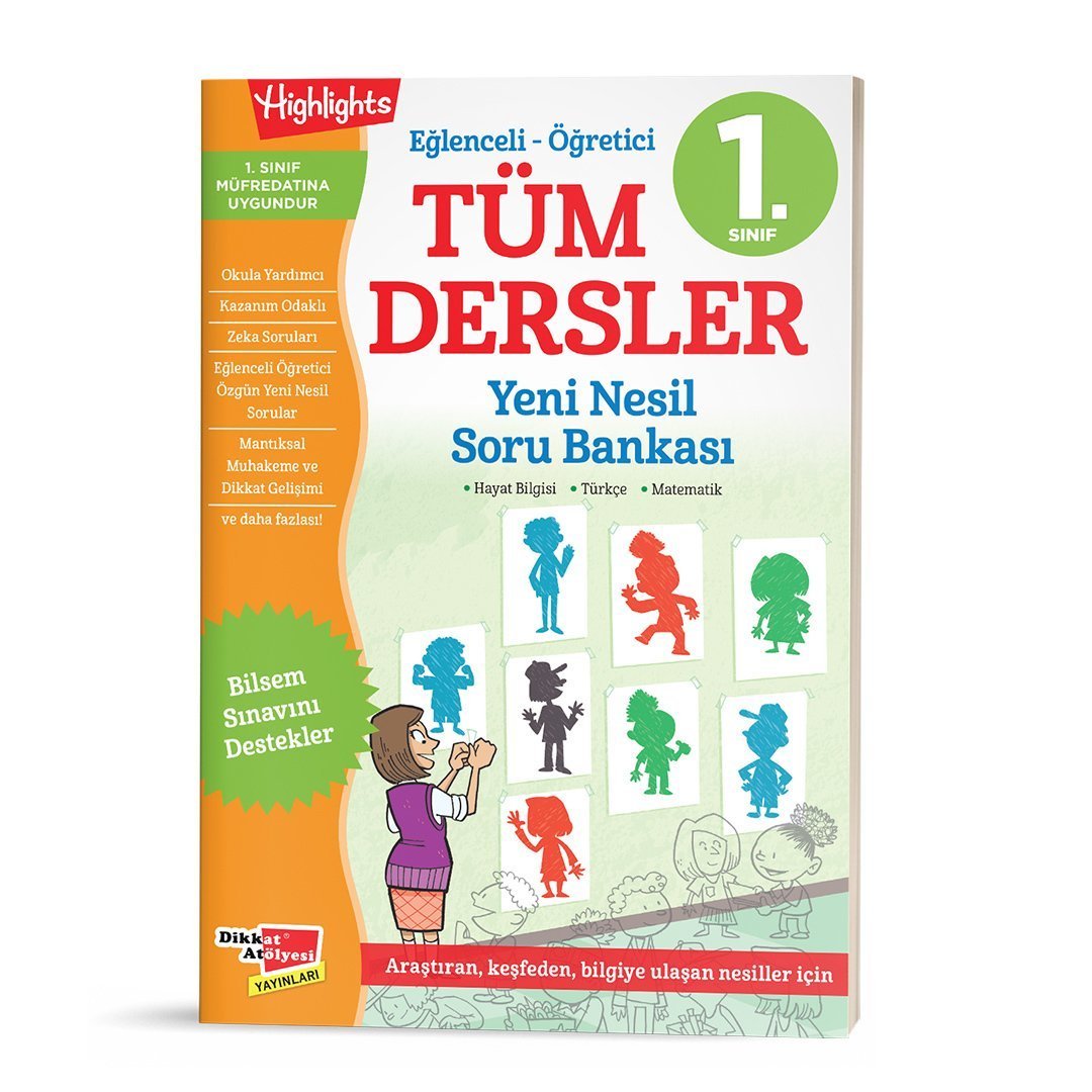 Dikkat Atölyesi 1.Sınıf Tüm Dersler Yeni Nesil Soru Bankası