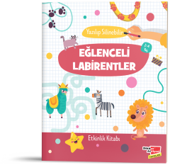 Eğlenceli Labirentler Yazılıp-Silinebilir Evde Etkinlik Kitabı 2-4 Yaş