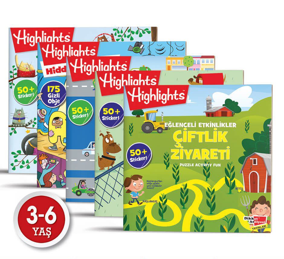 Sticker Eğlenceli Etkinliklerle Hikayeli Bulmaca 5'li Set