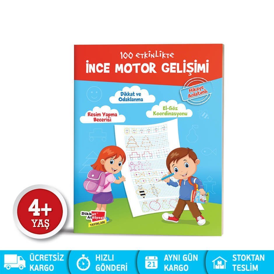 100 Etkinlikte İnce Motor Gelişimi (Hikaye Anlatımlı)