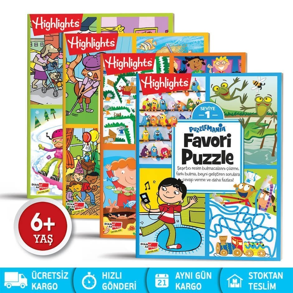 Puzzlemania Favori Puzzle 4'lü Set