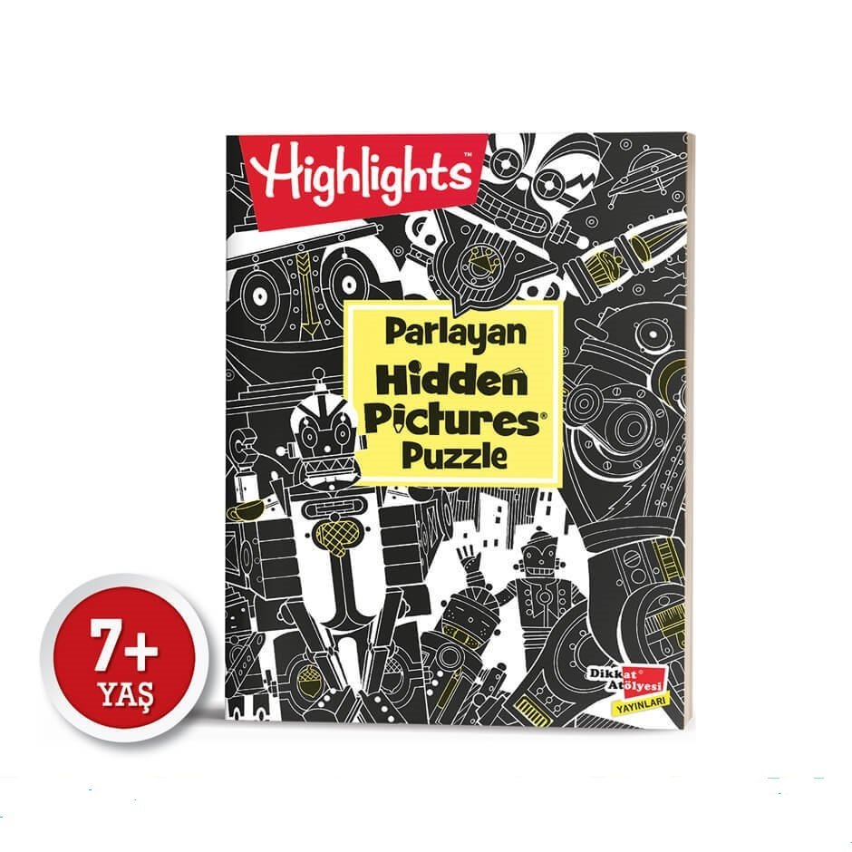 Parlayan Hidden Pictures Puzzle Dikkat Geliştirme Kitabı 7-99 Yaş