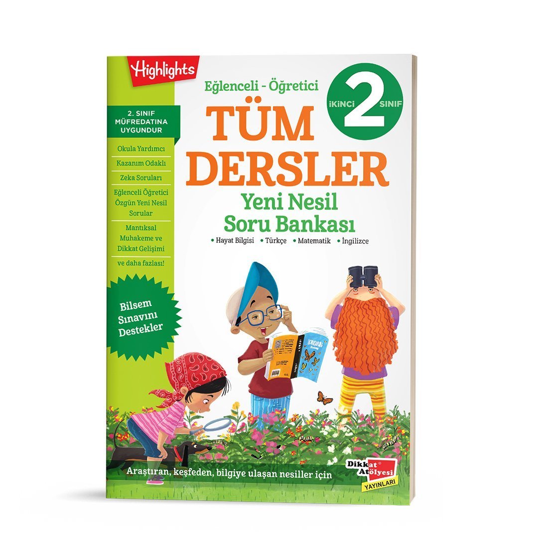 Dikkat Atölyesi 2.Sınıf Tüm Dersler Yeni Nesil Soru Bankası