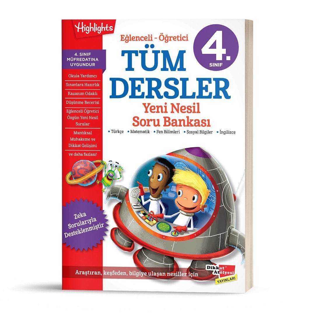 Dikkat Atölyesi 4.Sınıf Tüm Dersler Yeni Nesil Soru Bankası