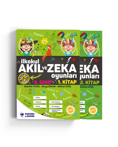 Pat 3.Sınıf İlkokul Akıl ve Zeka Oyunları Etkinlik Kitabı Seti (2 Kitap)