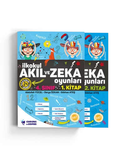 Pat 4.Sınıf İlkokul Akıl ve Zeka Oyunları Etkinlik Kitabı Seti (2 Kitap)