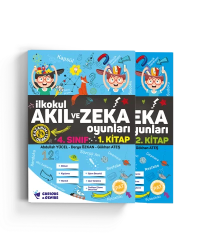 Pat 4.Sınıf İlkokul Akıl ve Zeka Oyunları Etkinlik Kitabı Seti (2 Kitap)