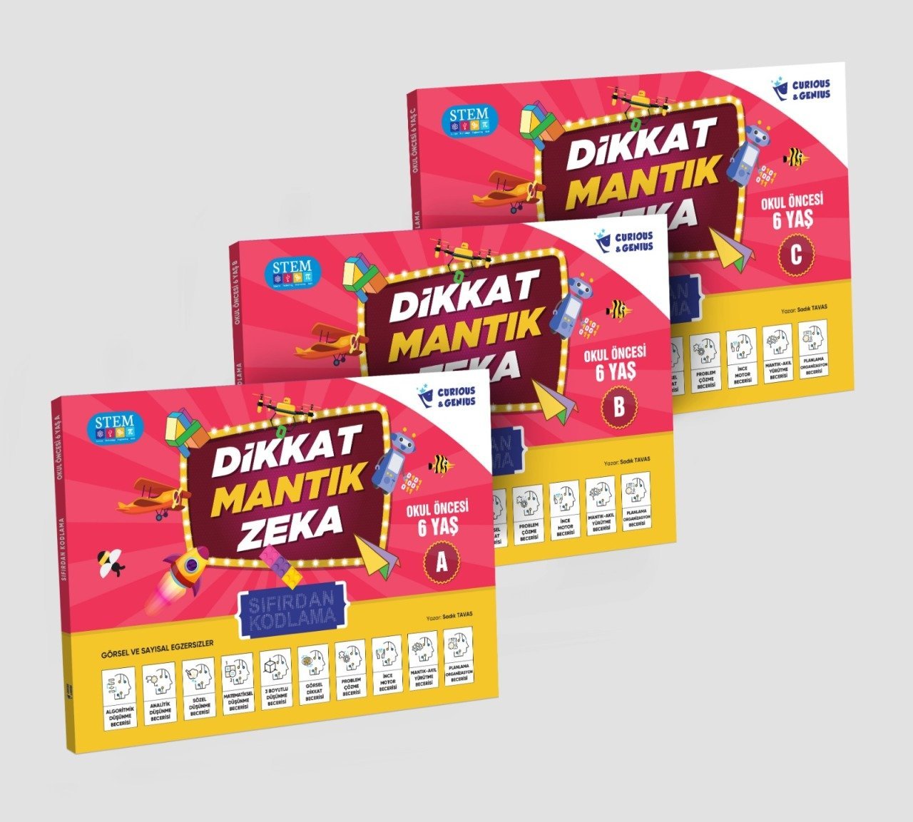 Pat Okul Öncesi 6 Yaş Sıfırdan Kodlama Kitabı Seti