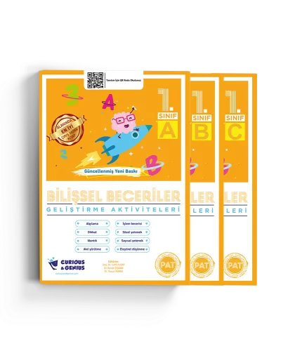 Pat 1.Sınıf Bilişsel Beceriler Geliştirme Aktiviteleri Seti (A-B-C seri)