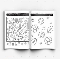 Jumbo Boyama Kitabı Bak Bul Boya (Labirentler, Ara Bul, Eşleştirme Etkinlikleri)