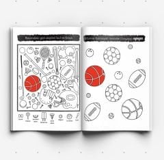 Jumbo Boyama Kitabı Bak Bul Boya (Labirentler, Ara Bul, Eşleştirme Etkinlikleri)