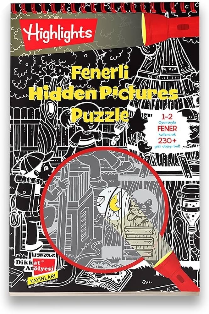 Fenerli Kitap Hidden Pictures (gizli resimler) Puzzles