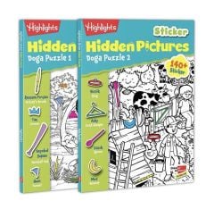 sticker hidden pictures doğa puzzle 2'li set