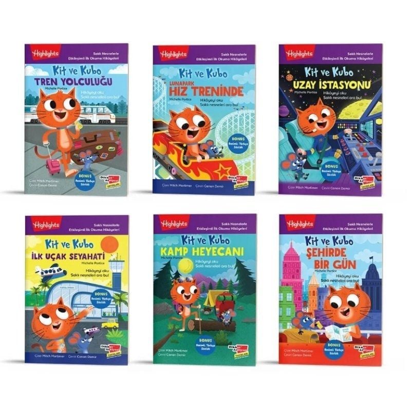 Kit ve Kubo 5N1K Saklı Nesnelerle İlk Okuma STEM Hikayeleri 6'lı set