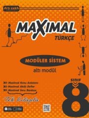 Artı Zeka Yayınevi 8.Sınıf Maximal Türkçe Konu Anlatımlı  Soru Bankası