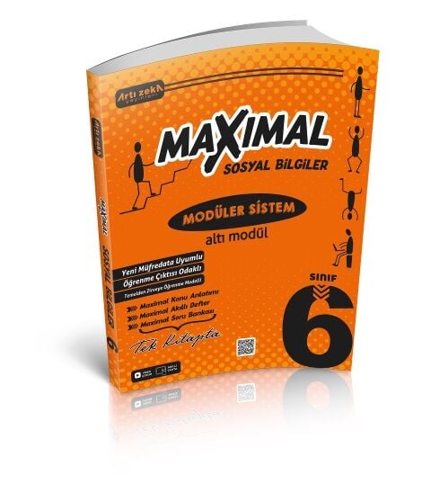 Artı Zeka Yayınevi 6.Sınıf Maximal Sosyal Bilgiler Konu Anlatımlı  Soru Bankası