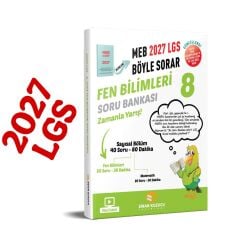 Sinan Kuzucu Yayınları 8. Sınıf 2027 Lgs Meb Böyle Sorar FEN BİLİMLERİ Soru Bankası Video Çözümlü