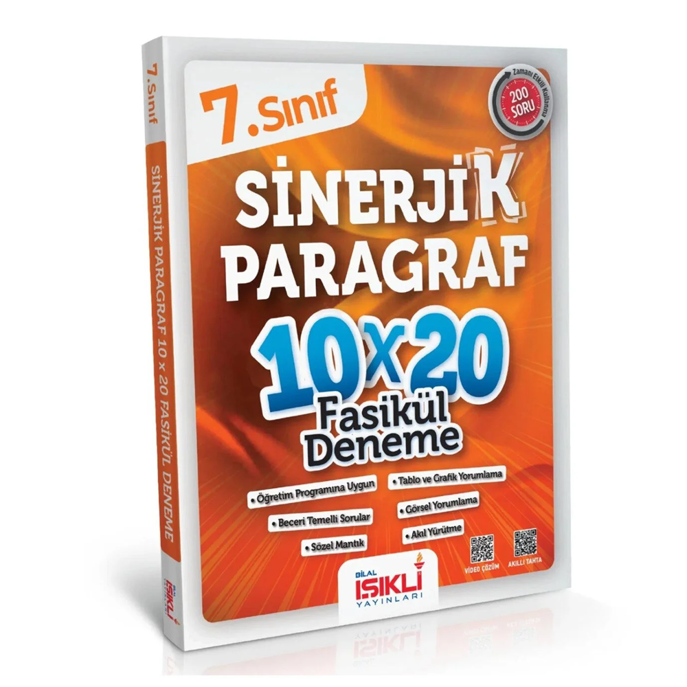 Bilal Işıklı Yayınları 7.Sınıf Sinerjik Paragraf 10x20 Fasikül Deneme