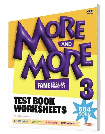 More&More English 3 Worksheets & Test Book (Yeni)