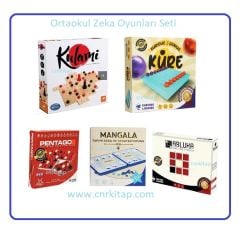 Ortaokul Zeka Oyunları Turnuva Seti ( Abluka oyunu -  Kulami - Pentago - Küre Oyunu - Mangala )