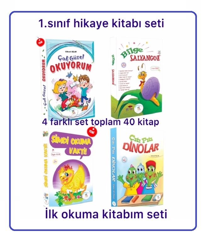 5Renk Yayınevi 1.sınıf hikaye kitabı seti 40 kitap