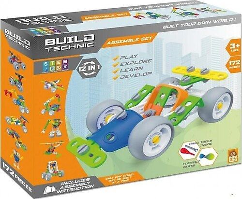 Roy Toy Buıld Technıc Sök Tak - Yap Boz  Araçlar 12in1 (119 Parça)