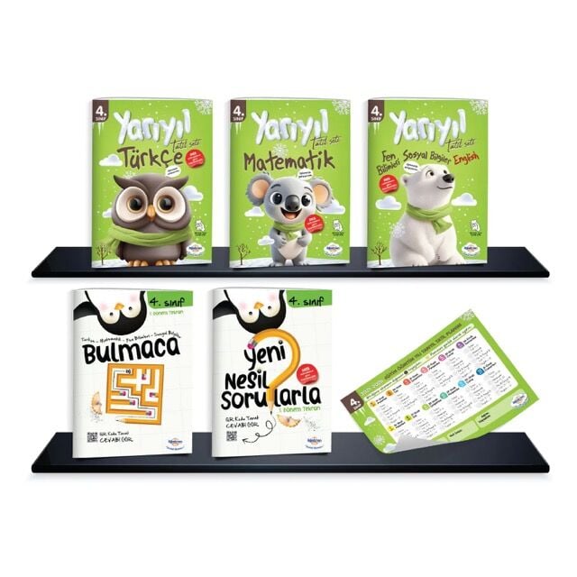Öğretmen Evde 4.Sınıf Yarıyıl Tatil Kitabı seti 2025-2026 Yeni Basım